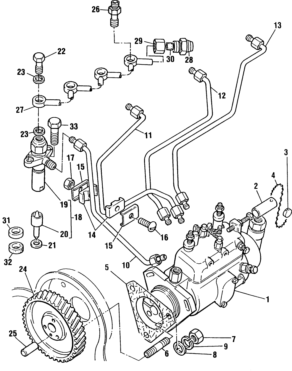 i hava allischalmers fork lift with a 4cyl perkins diesel Perkins Fuel Injector Pump Diagram 580D