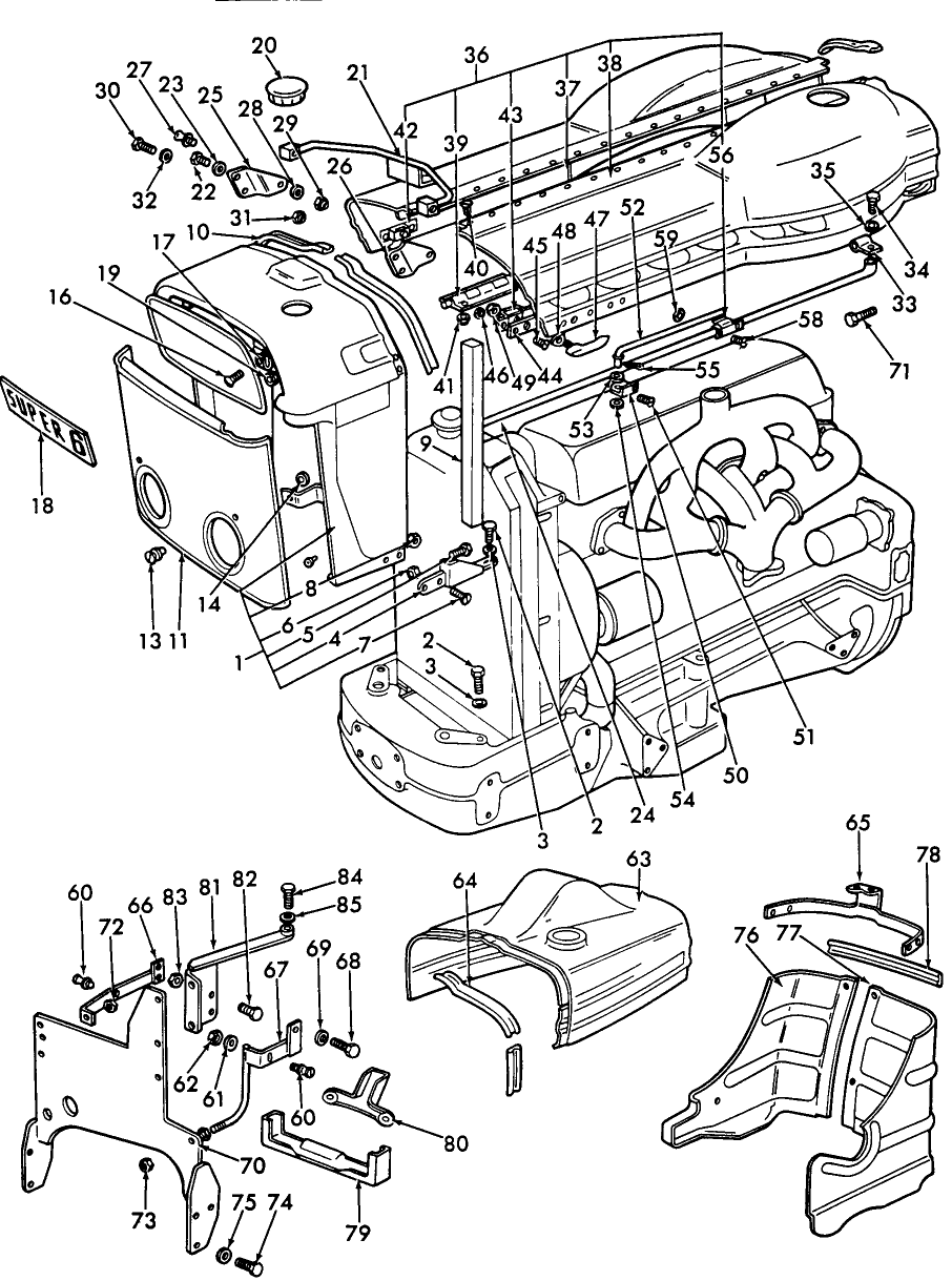 009 ENGINE HOOD, GRILLE & RELATED PARTS - 1124