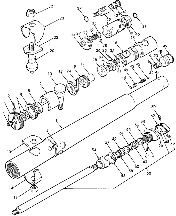 015 CYLINDER POWER STEERING - 754, 68/6-71 - 1124, 68/70