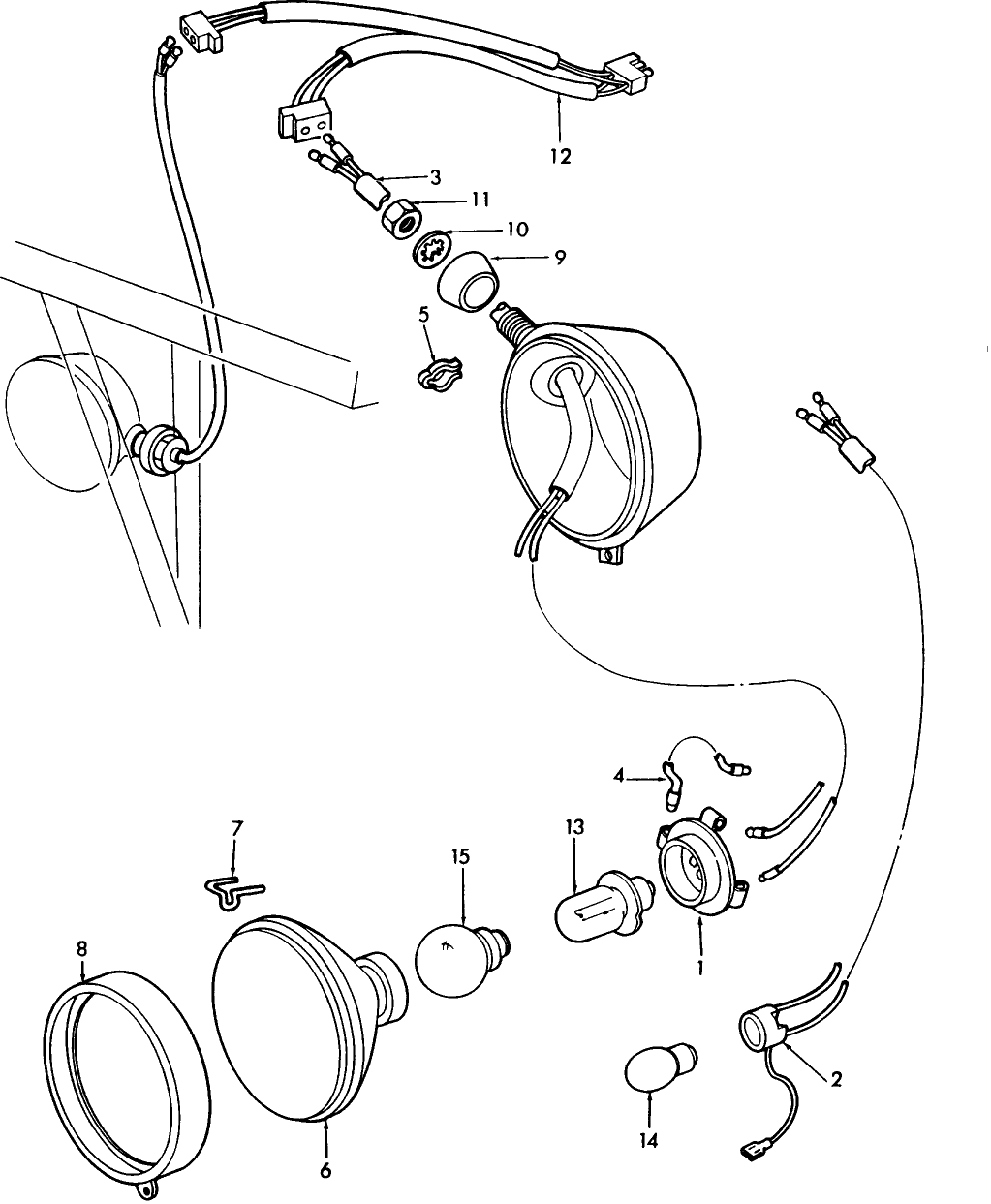 11C04 SIDE MOUNTED HEADLAMPS, (81/9-85) (NH-E)