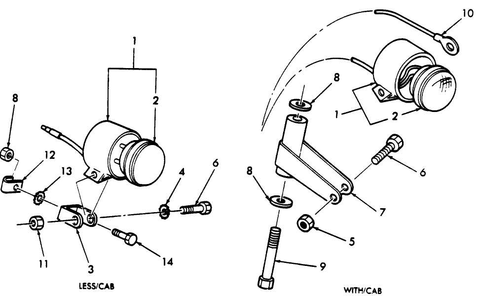 11M04(B) IMPLEMENT LAMP ASSEMBLY, (U.S.) (4-82/85)