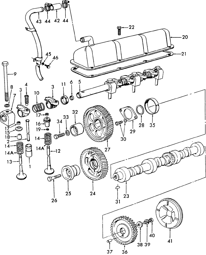 06C01 CAMSHAFT, ROCKER ARM, VALVES & RELATED PARTS, 3 CYLINDER ENGINE