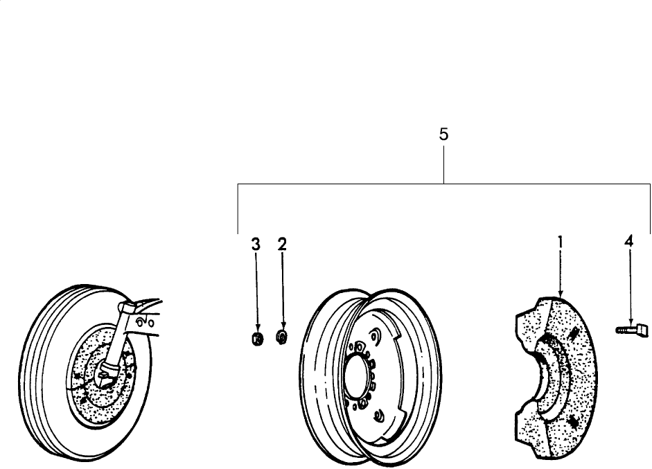 01D01 FRONT WHEEL WEIGHTS, ACCESSORY - 2600, 3600, 4100, 4600, 5600, 6600, 7600