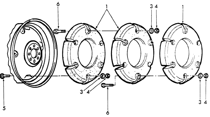 01E04 REAR WHEEL WEIGHTS, ACCESSORY, 24" - 4100, 4600SU, 6600 & 28" - 2600, 3600