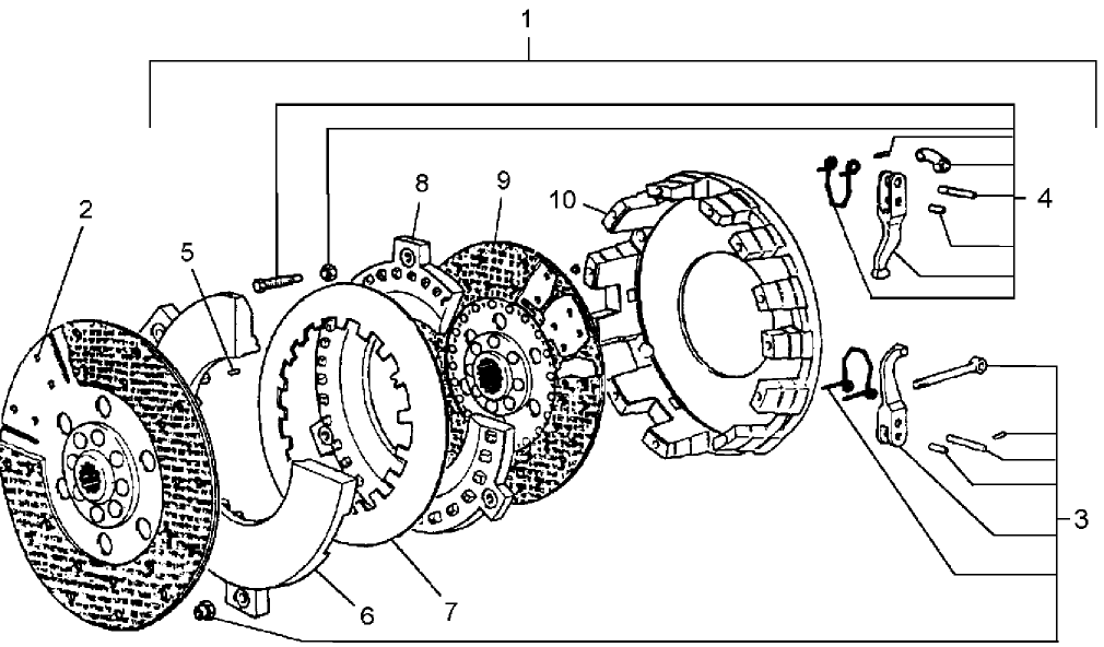 1.25.0/A 8X2 TRANSMISSION CLUTCH COMPONENTS