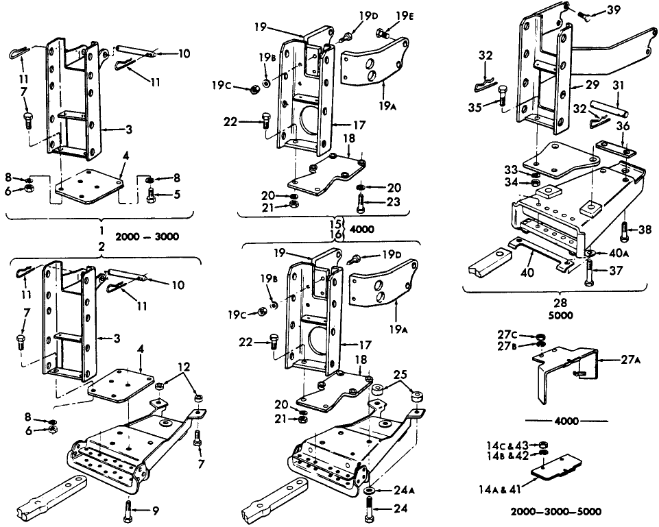 17E02 REAR TOW HOOK MAIN FRAME KITS (NH-E)
