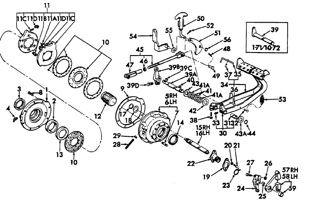 02A05 BRAKES & BRAKE CONTROLS (NH-E) - 2150, 2300, 2310, 3055, 3100, 3120, 3150