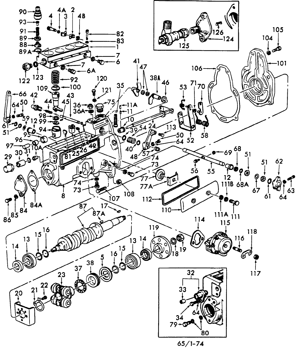 Ford 3000 diesel injector pump #7