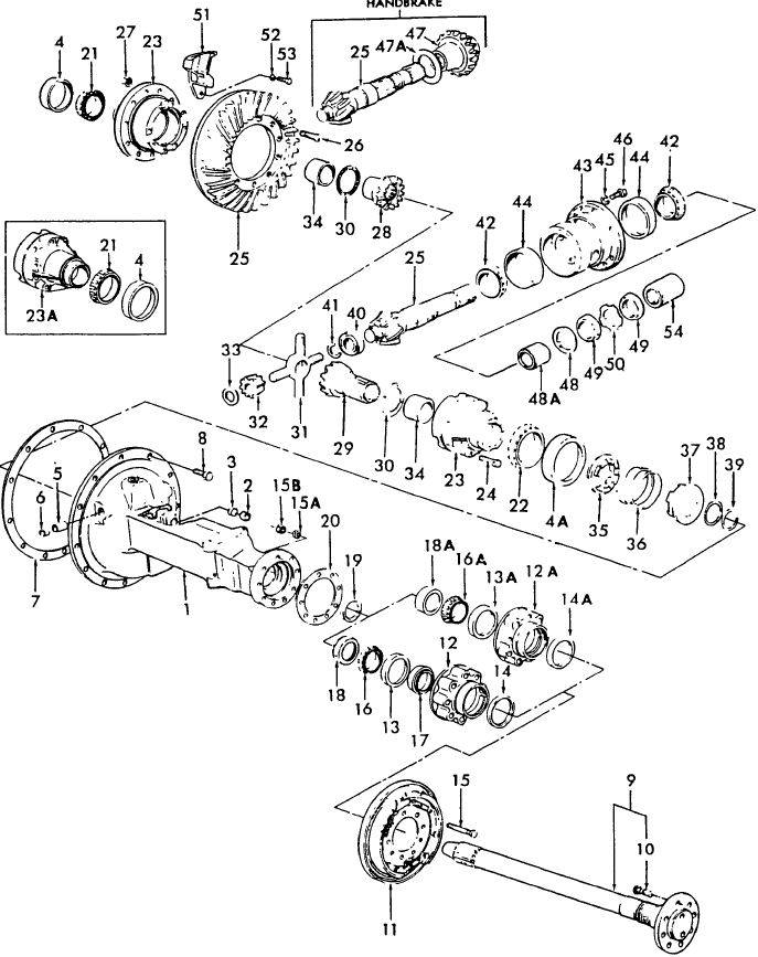 04A01 REAR AXLE, DIFFERENTIAL & RELATED PARTS - 2600, 3600, 231, 233, 333, 335, 531