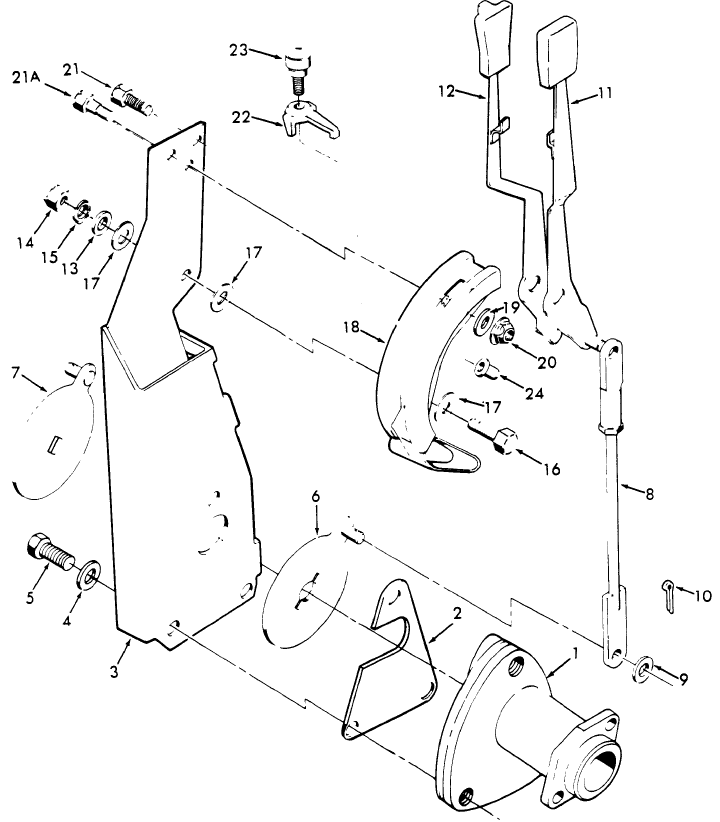 05A01(A) HYDRAULICS, LIFT QUADRANT, W/CAB (4-76/) - 2600, 3600, 4600, 231, 531, 233, 333