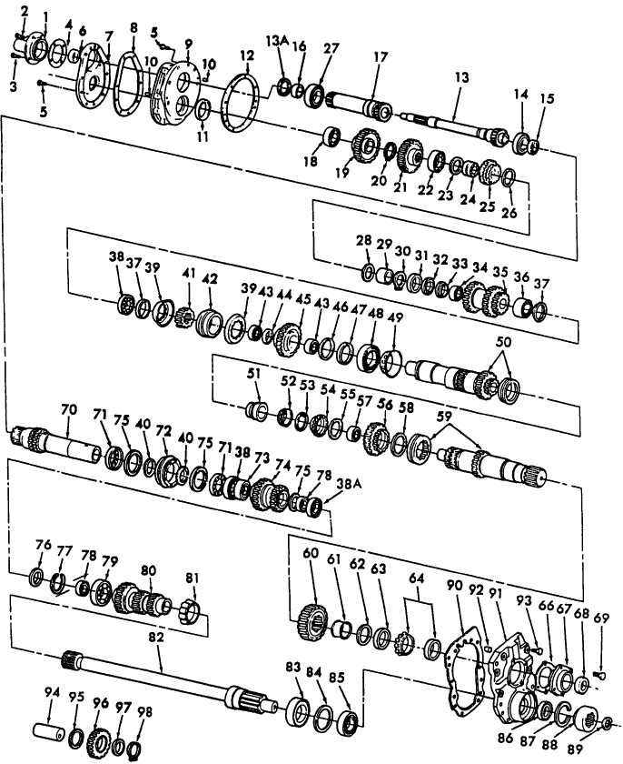07C02 8-SPEED SYNCHRONIZED TRANSMISSION GEARS