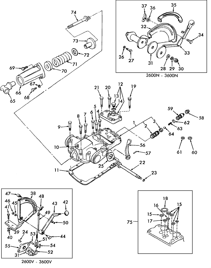 05A02 HYDRAULIC LIFT COVER & RELATED PARTS - 2610V, 3610V, 3610N