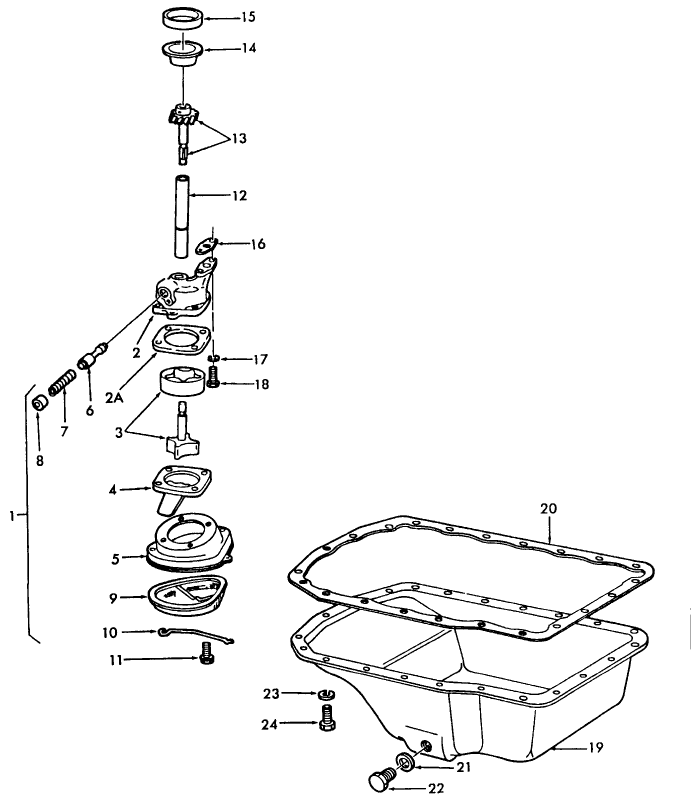 06D01 OIL PUMP & OIL PAN (SUMP), 3 CYL ENGINE