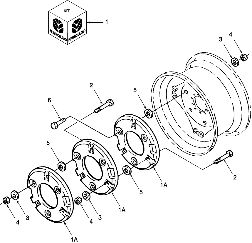 01B05 REAR WHEEL WEIGHT KIT, PRESSED STEEL DISC
