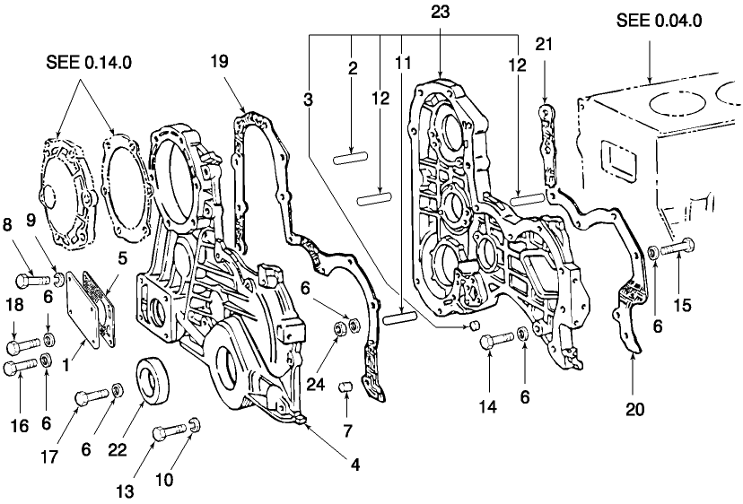 0.04.3(01) ENGINE COVERS & GASKETS