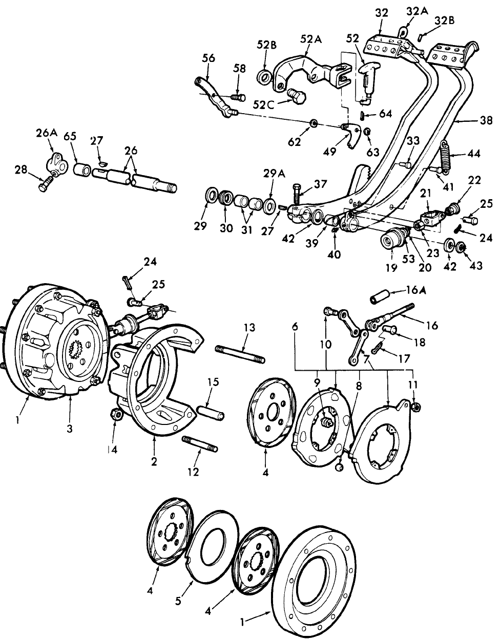 02A02 BRAKES & BRAKE CONTROLS - 2810, 2910, 3910, 3910R, 4110, 4610, 335