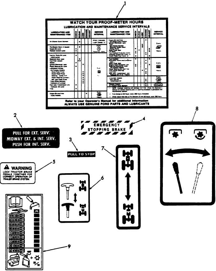 16B02 INSTRUCTION DECALS