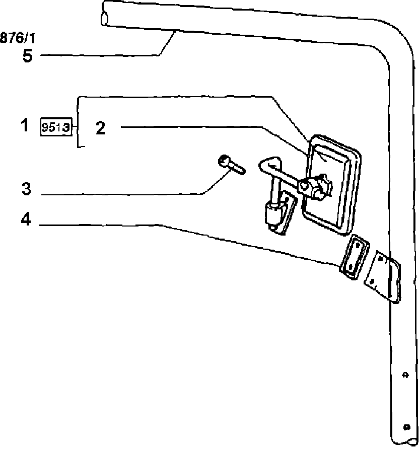 878/1 REAR VIEW MIRROR, GRABRAIL