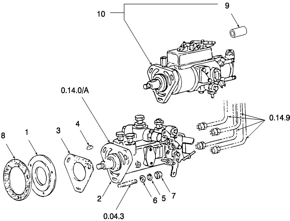 0.14.0(01) FUEL INJECTION PUMP ASSEMBLY
