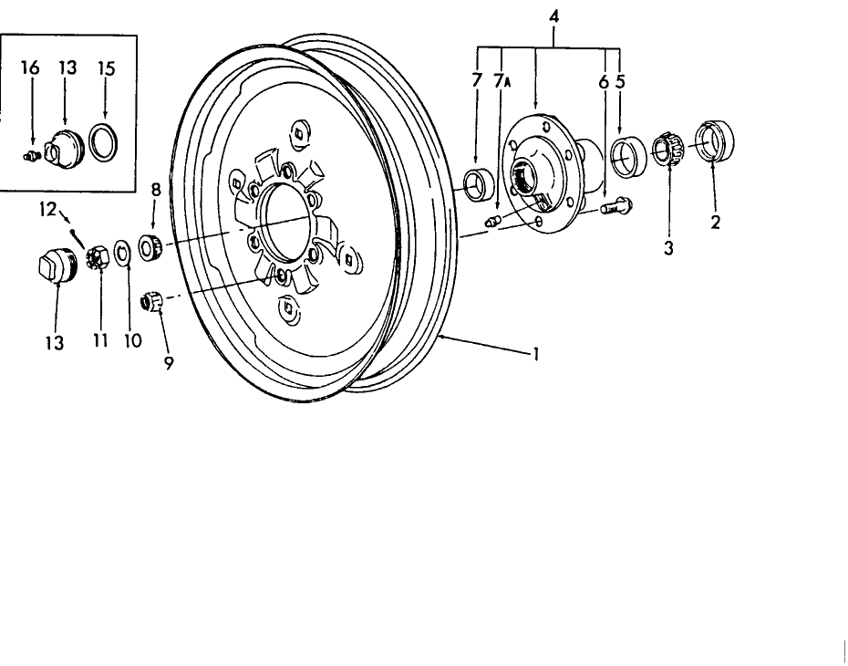 01A02 FRONT WHEEL ASSEMBLY - 2810, 2910, 3910, 4610