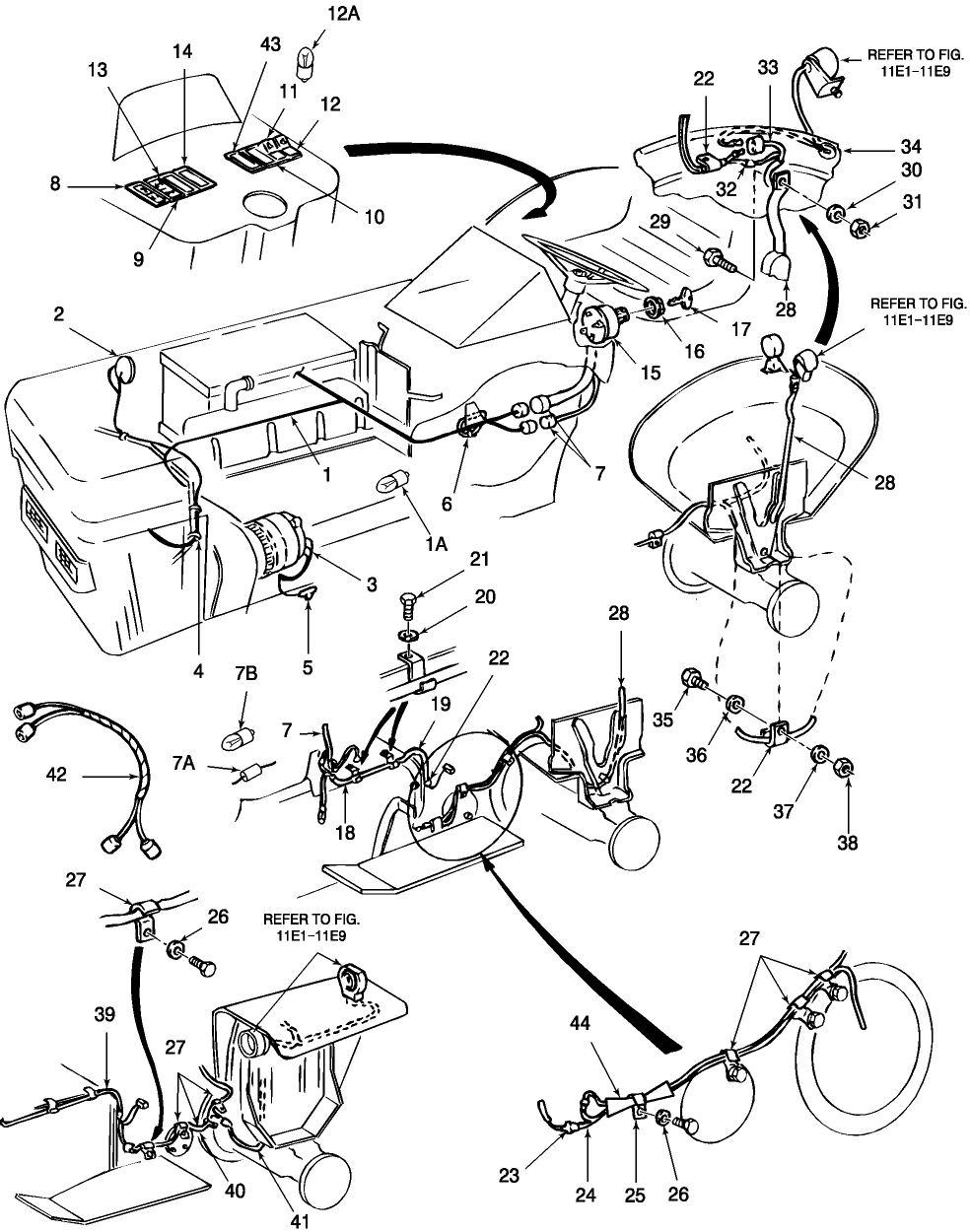 11A01(L) ELECTRICAL SYSTEM, LH, L/CAB, EXCEPT 3930H