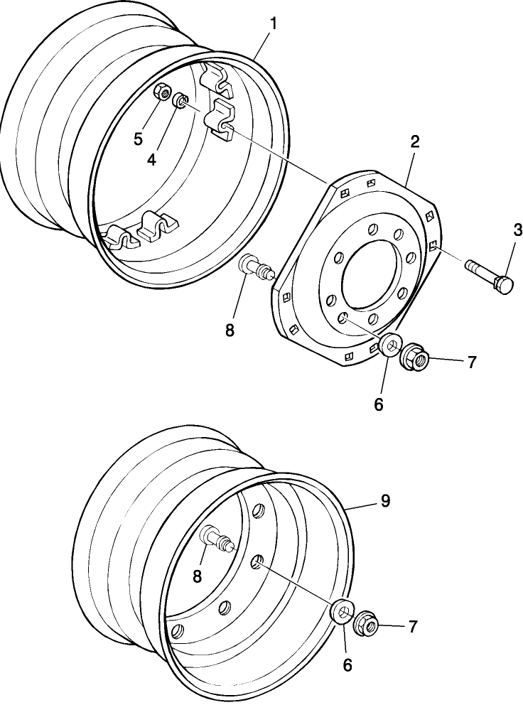 01A03 FRONT WHEEL ASSEMBLY, W/FWD