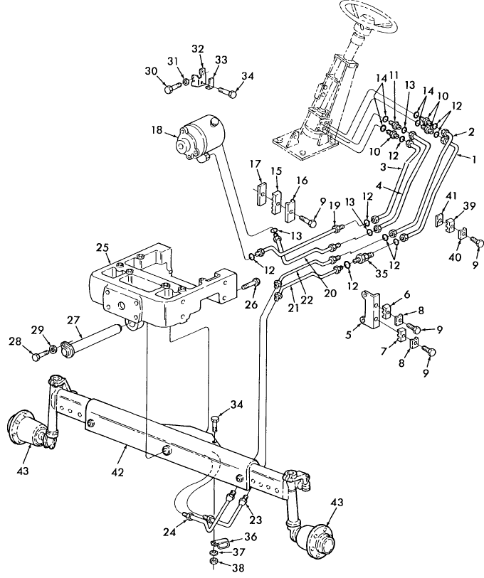 03A04 FRONT AXLE, STEERING & RELATED PARTS (6-94/)