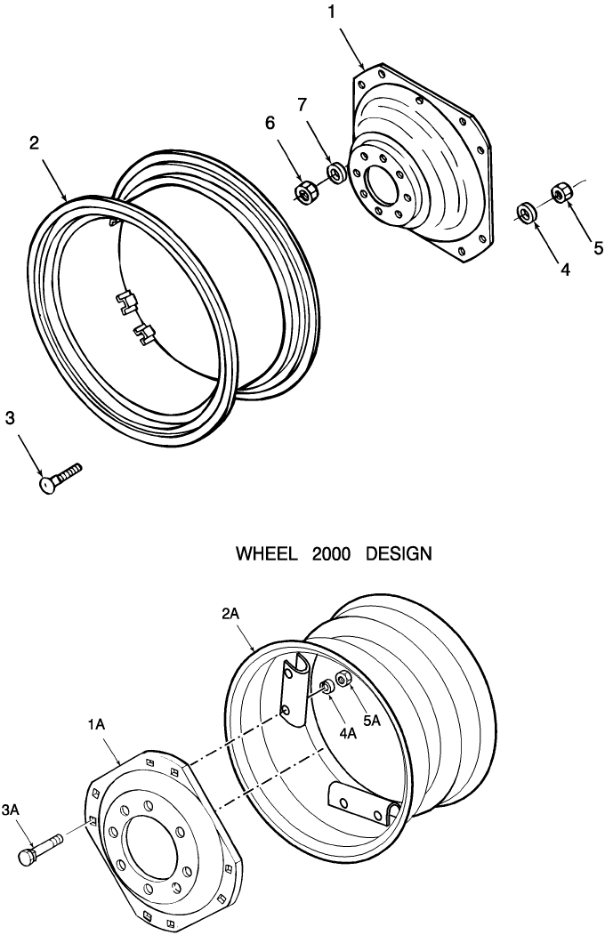 01A05 STANDARD REAR WHEELS, SQUARE DISC