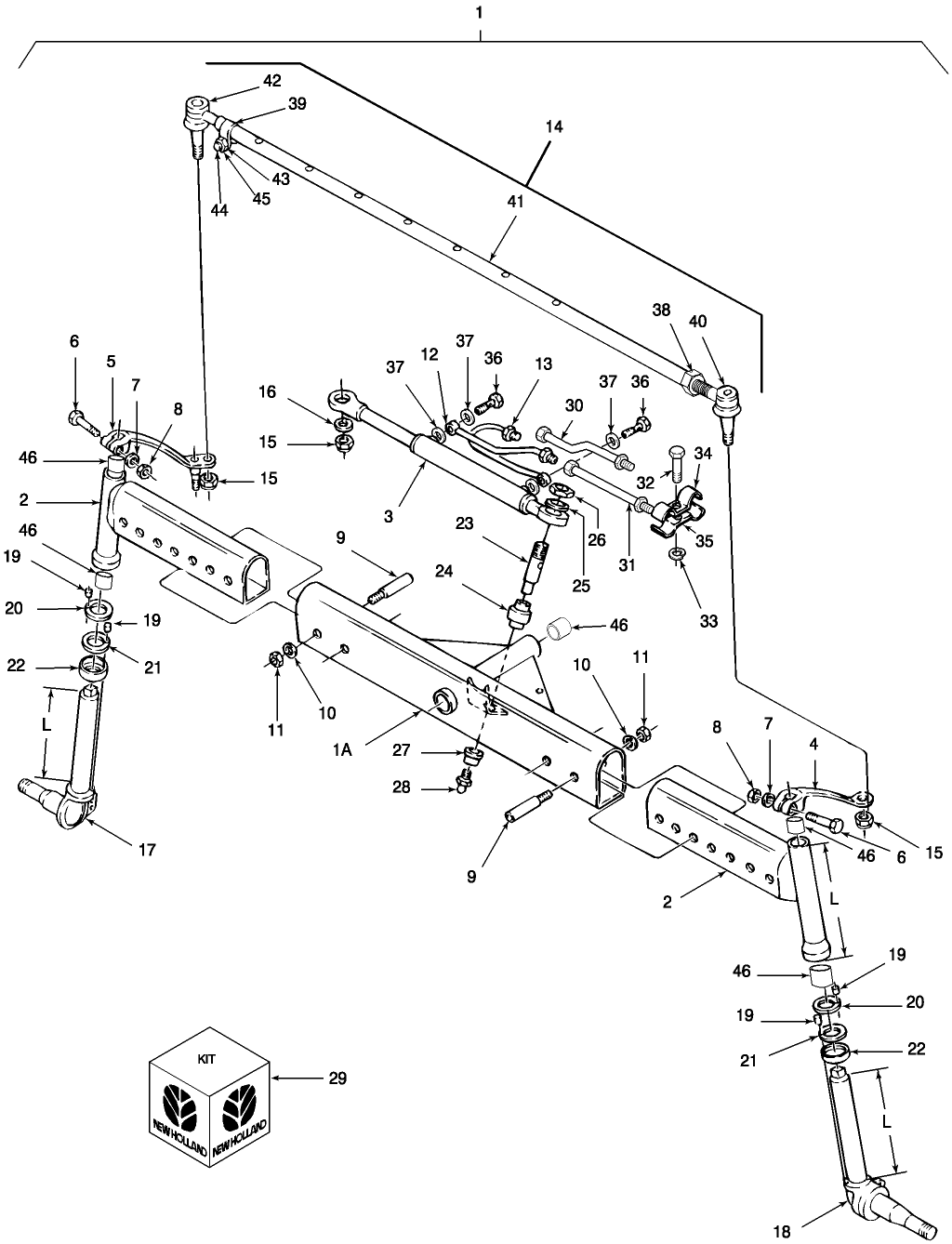 03A05 FRONT AXLE ASSEMBLY (6-94/)