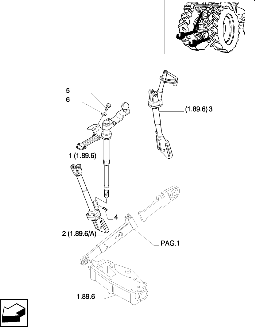958-959(02) IMPLEMENT CARRIER WITH TELESCOPIC ARMS