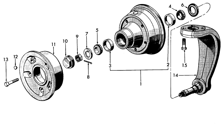 01A04 SINGLE FRONT WHEEL - 4200 & 5200 ROWCROP (66/70)