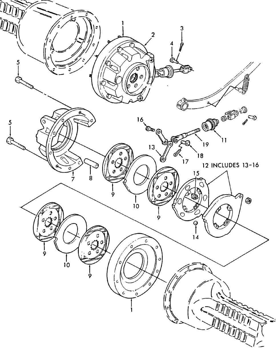 02A01 BRAKES, 3 & 4 PLATE