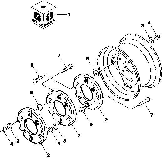 01B04 REAR WHEEL WEIGHT, PRESSED STEEL DISC