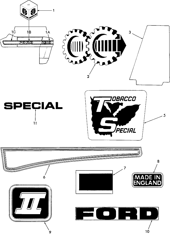 16A01 IDENTIFICATION DECALS