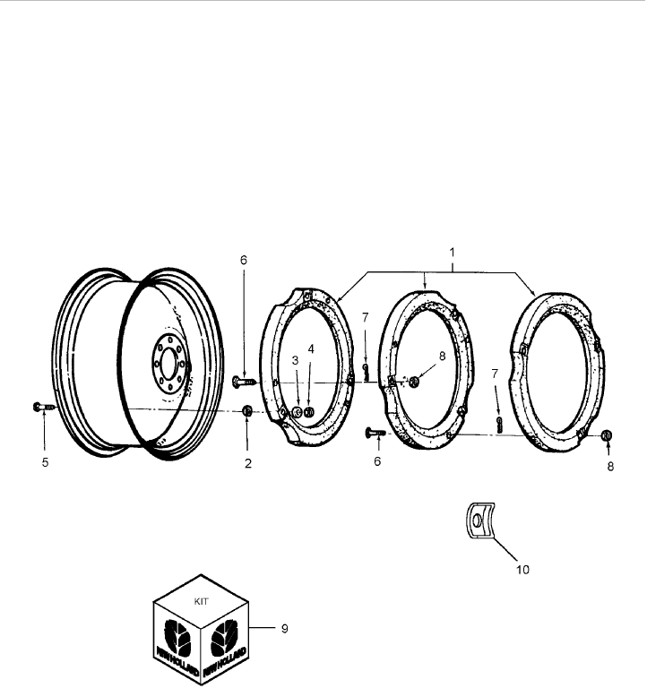 01E02 30" REAR WHEEL WEIGHTS FOR MANUAL ADJUSTABLE WHEELS, ACCESSORY