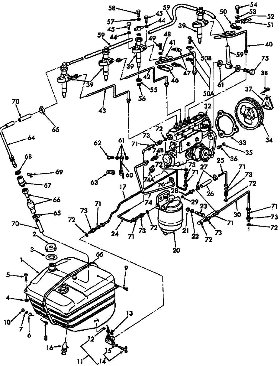 09A02 FUEL SYSTEM, W/INLINE INJECTION PUMP (81/9-85)