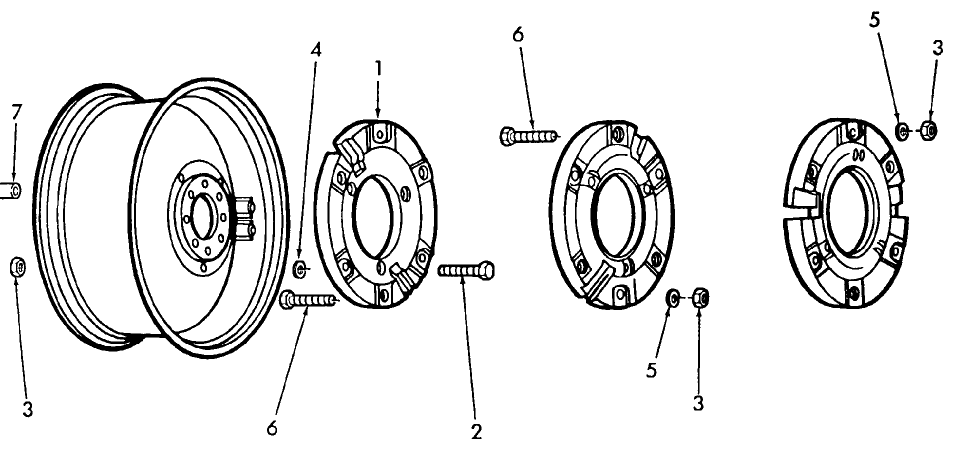 01E09 MANUAL ADJUST REAR WHEEL WEIGHTS W/SQUARE DISCS 28" - 38"