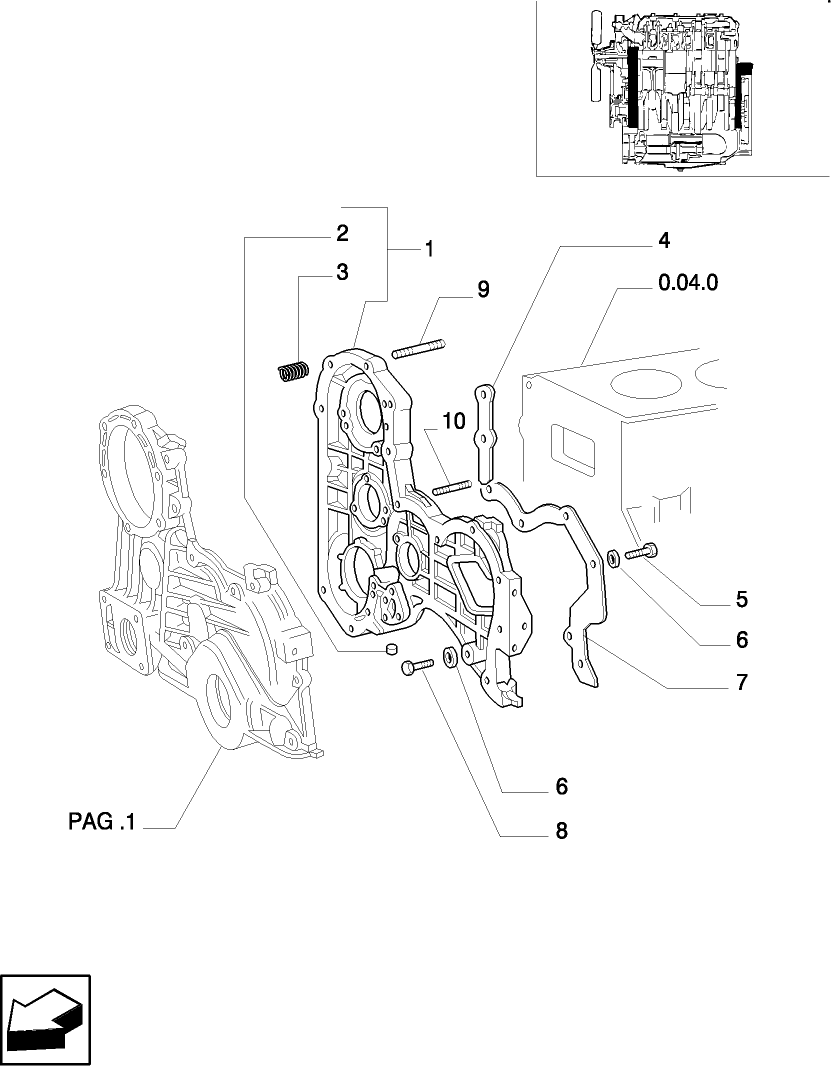 0.04.3(02) ENGINE COVERS & GASKETS
