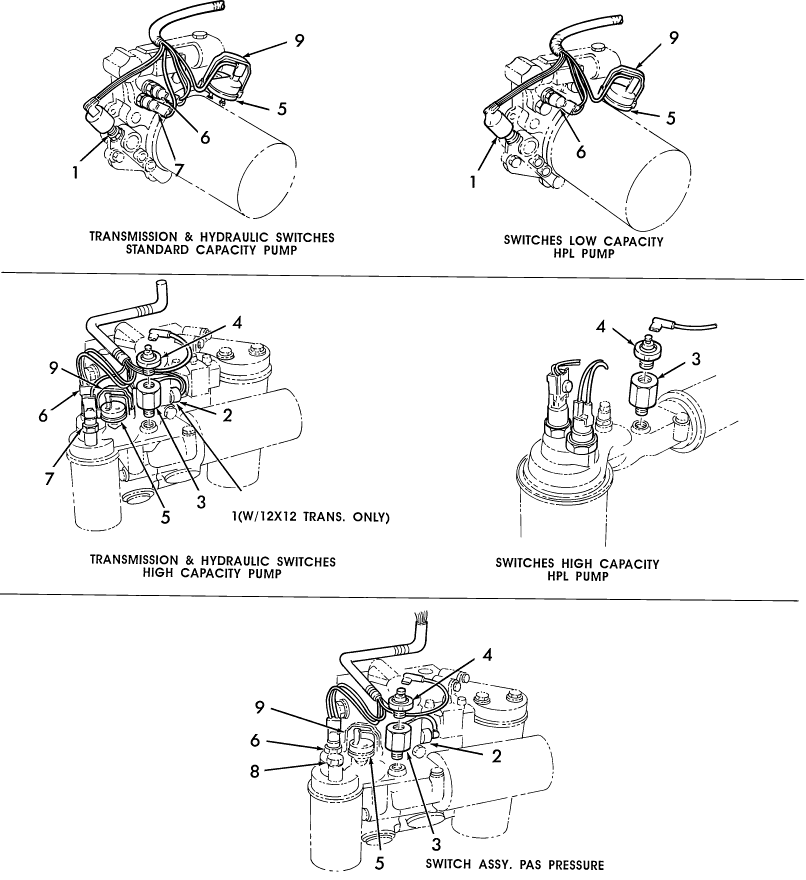 11C07 SWITCHES, TRANSMISSION & HYDRAULIC PUMPS