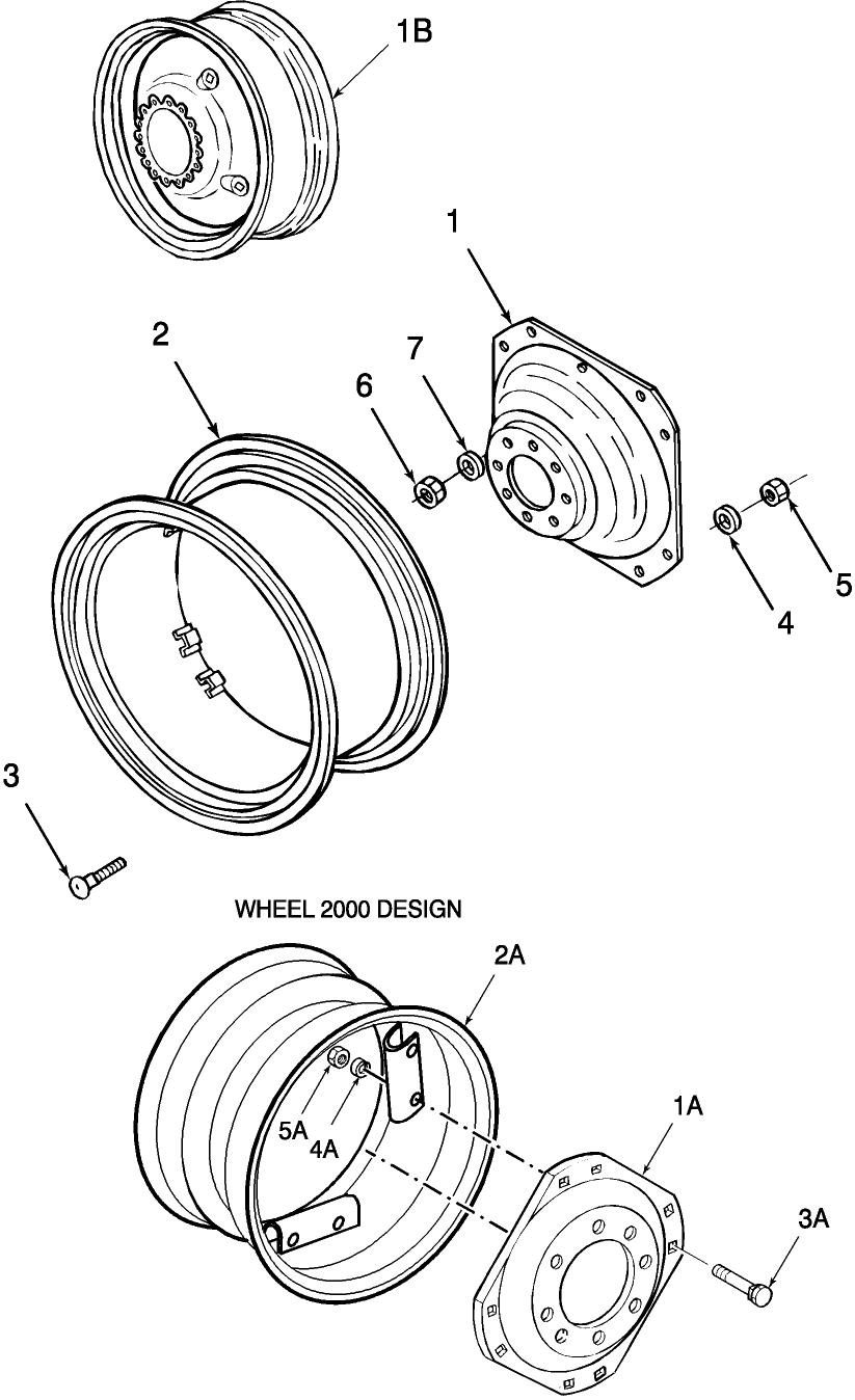 01B01 REAR WHEELS, MANUAL ADJUST