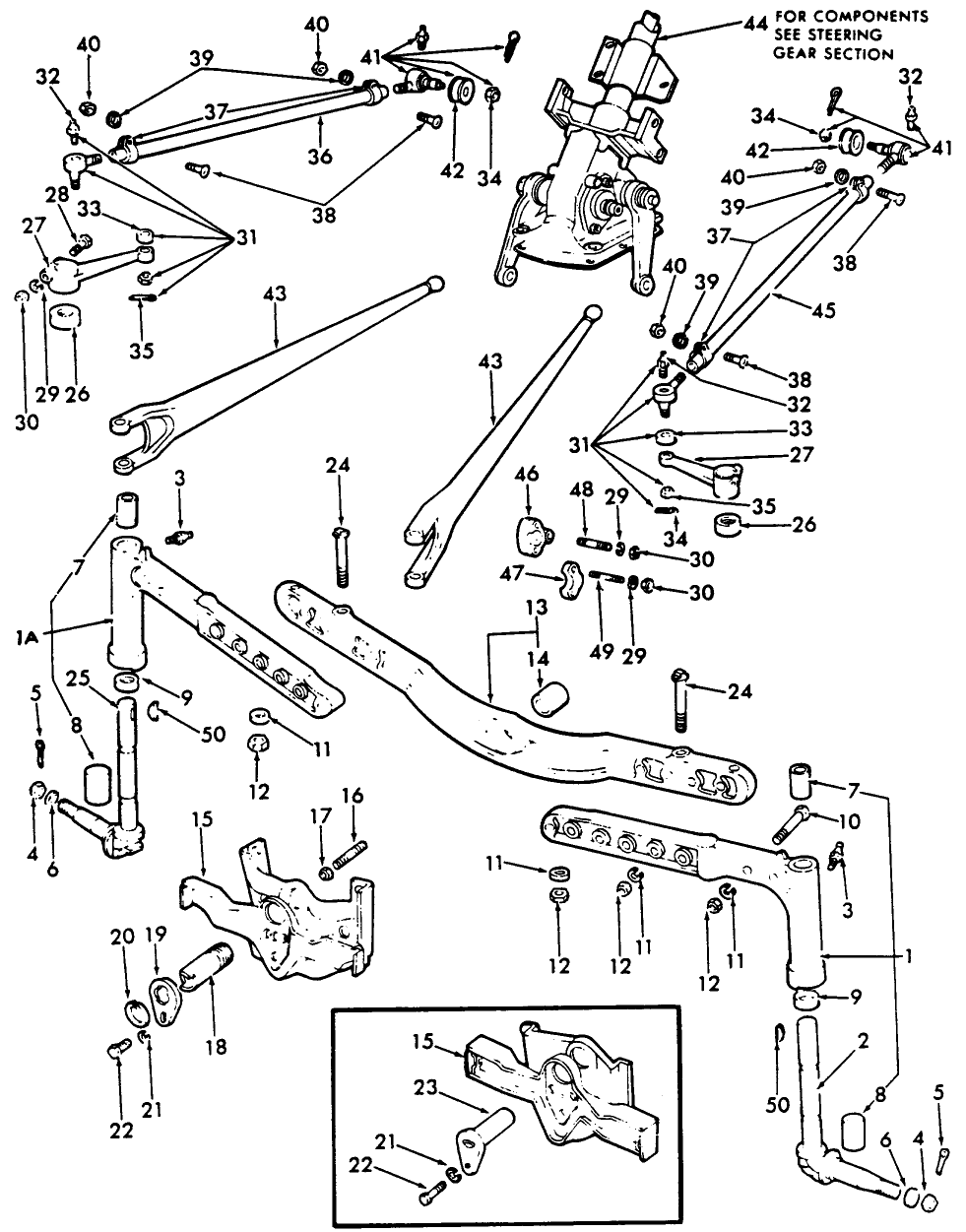 03A01 FRONT AXLE, STANDARD STEERING & RELATED PARTS, NAA, ALL PURPOSE, & L.C.G.