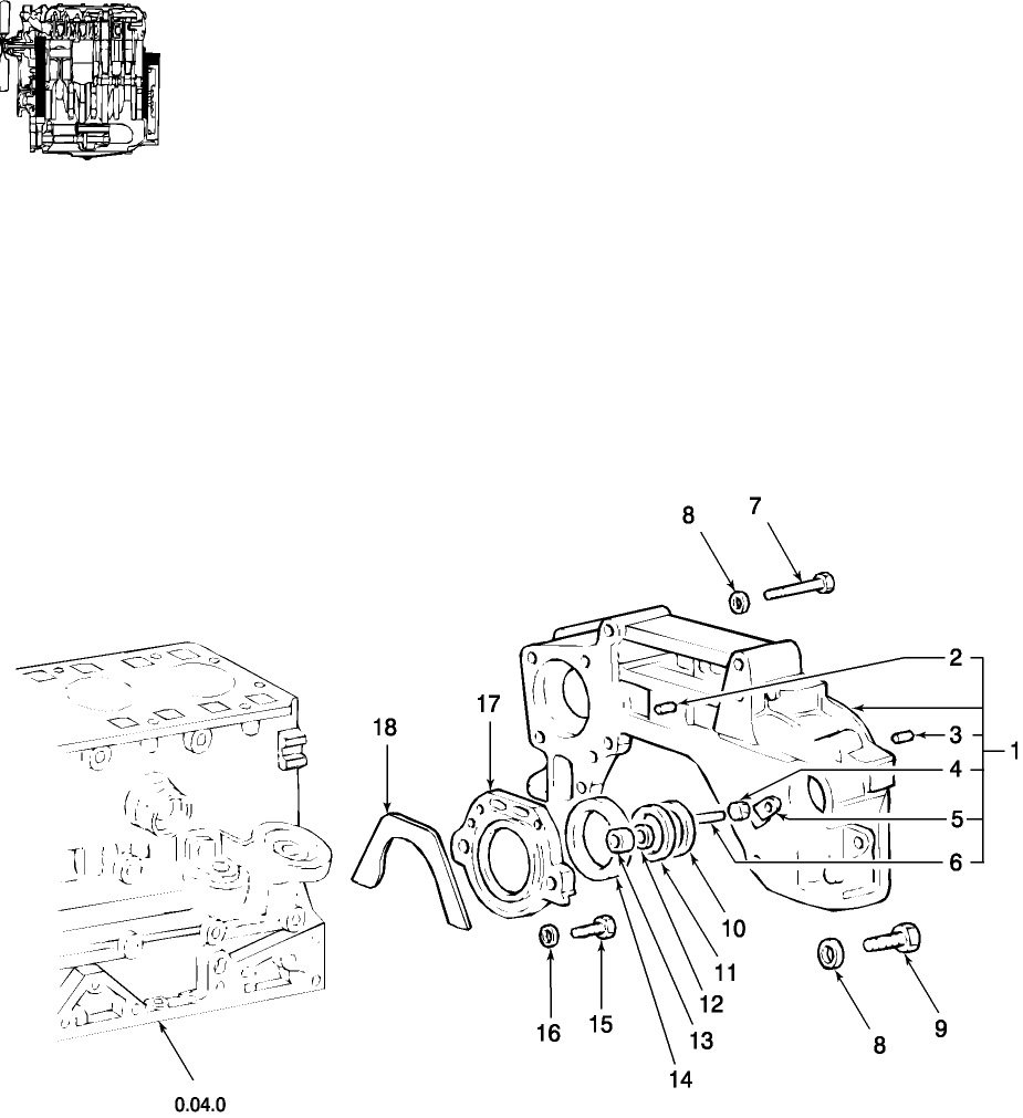 0.04.3(02) ENGINE COVERS & GASKETS, REAR