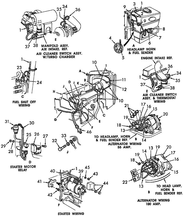 11A01(B) HARNESS, MAIN FRONT & RELATED PARTS, RH