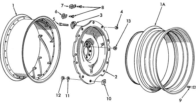 01B04 DUAL POWER ADJUSTABLE REAR WHEELS - 5100, 5200, 7100, 7200 NHNA (73/)