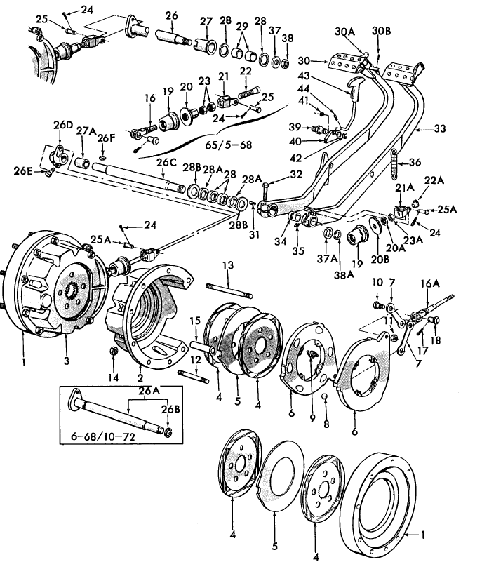 02A03 BRAKES & BRAKE CONTROLS - 5100, 7100