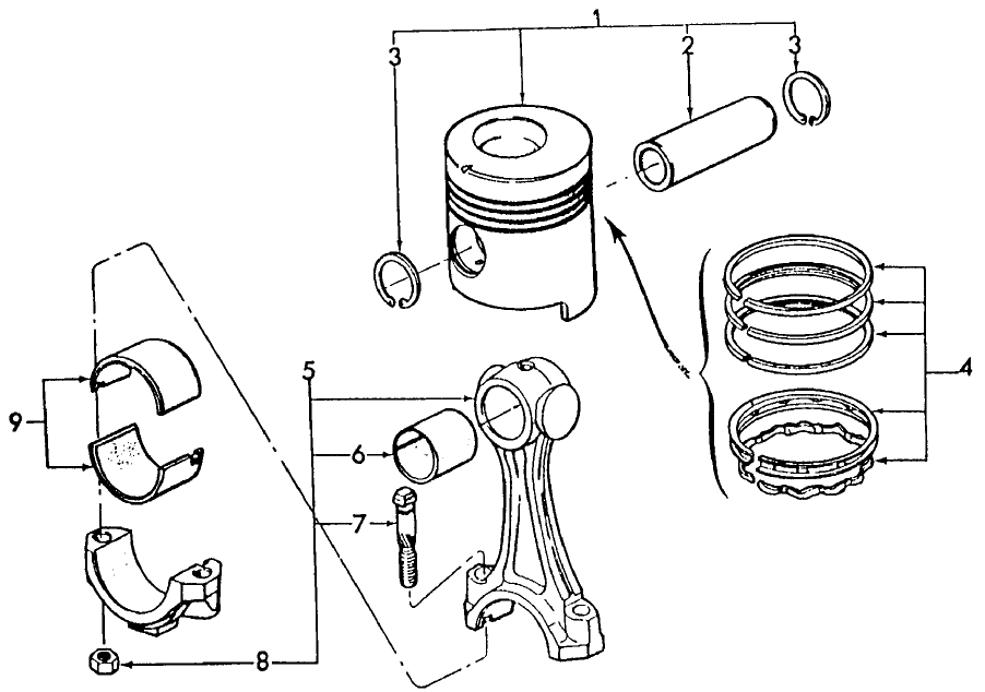 06M01 PISTONS & CONNECTING RODS, DIESEL
