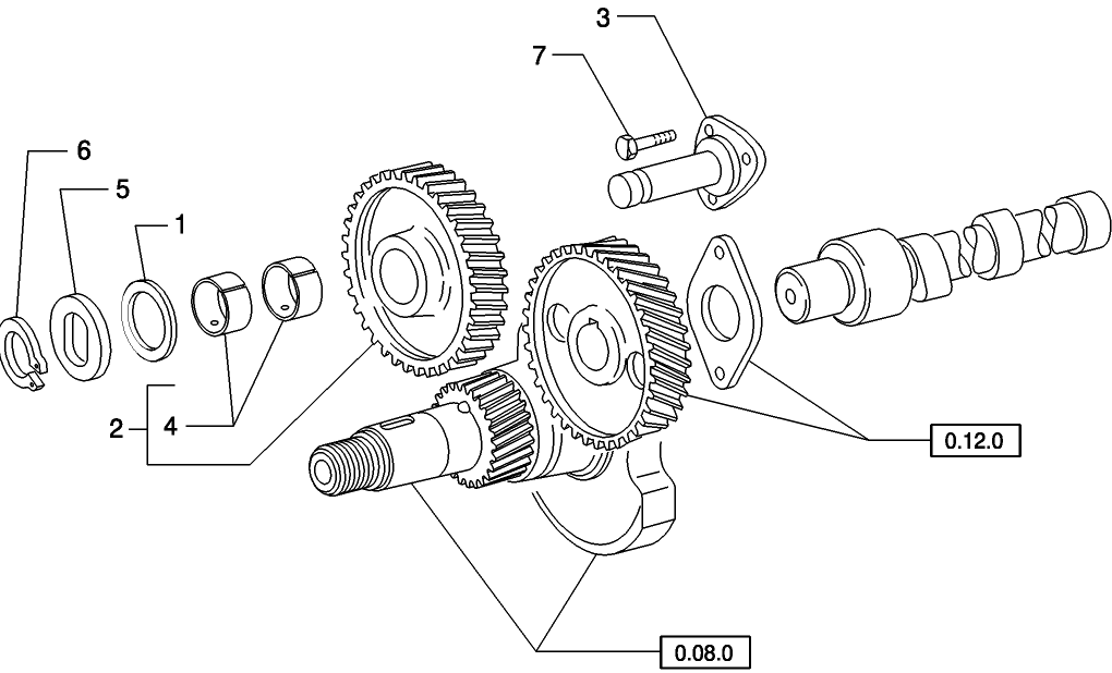 0.10.0 IDLER GEARS AND SHAFTS