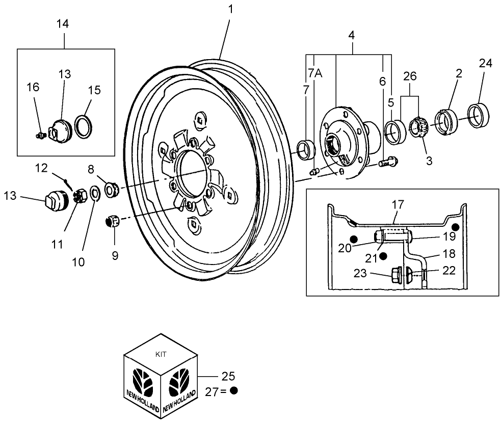 01A01 FRONT WHEEL ASSEMBLY