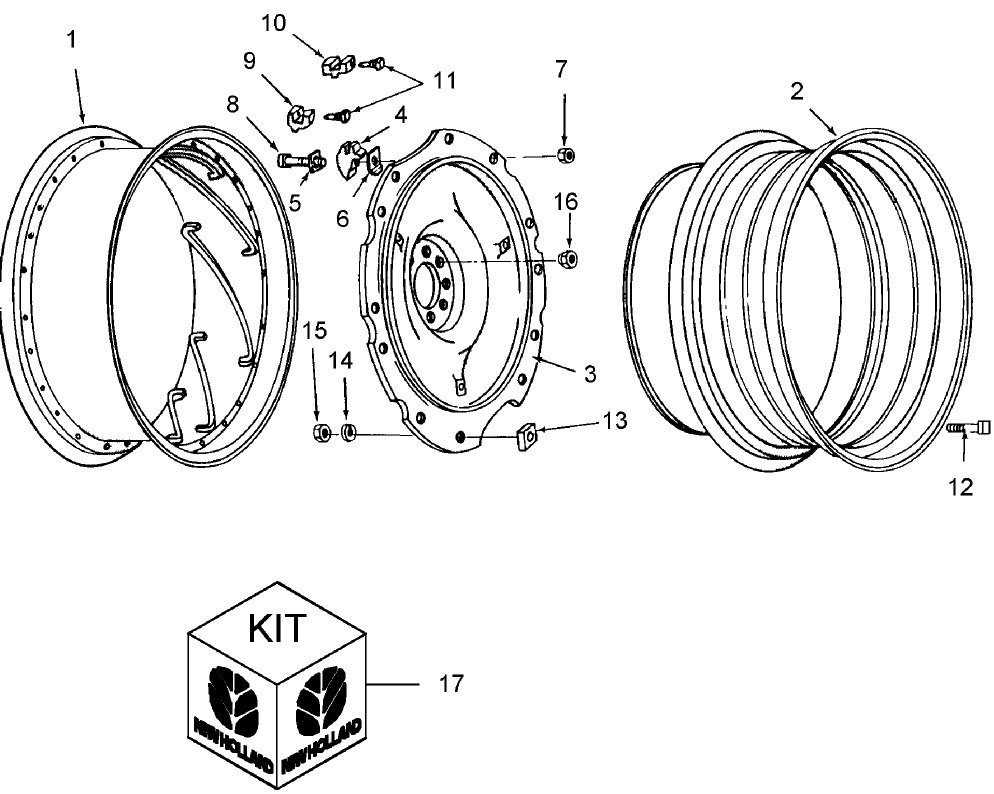 01B03 DUAL REAR WHEELS