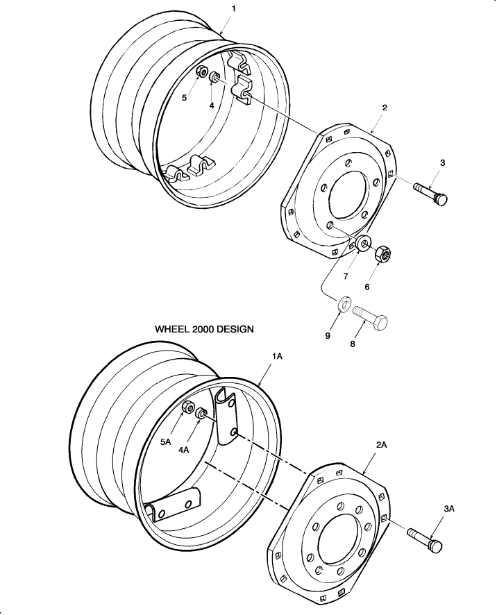 01A02 FRONT WHEELS, 4WD